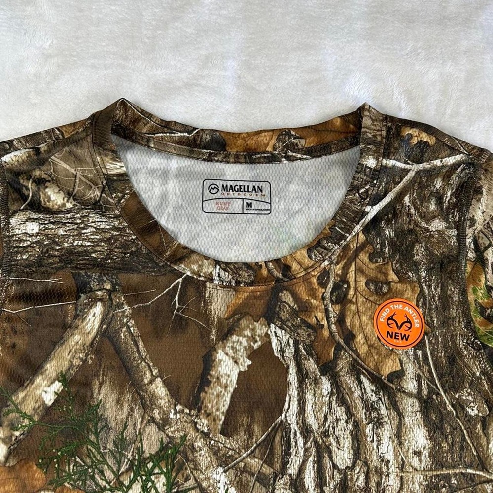NWT Magellan camouflage lightweight athletic short sleeve top y2k country boho - Picture 2 of 6
